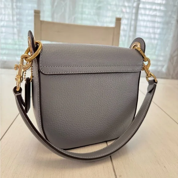 Coach Gray Crossbody Bag with Gold Hardware - Picture 7 of 13